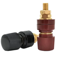 8mm чорна+червона Залізна гвинтова клема 8mm чорна+червона Залізна гвинтова клема