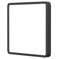 VIDEX 24W 5000K 220V LED светильник накладной квадрат Black