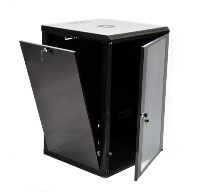 UA-MGSWL186B Шкаф 19"18U, 600x600x907мм (Ш*Г*В), эконом, акриловое стекло, черный