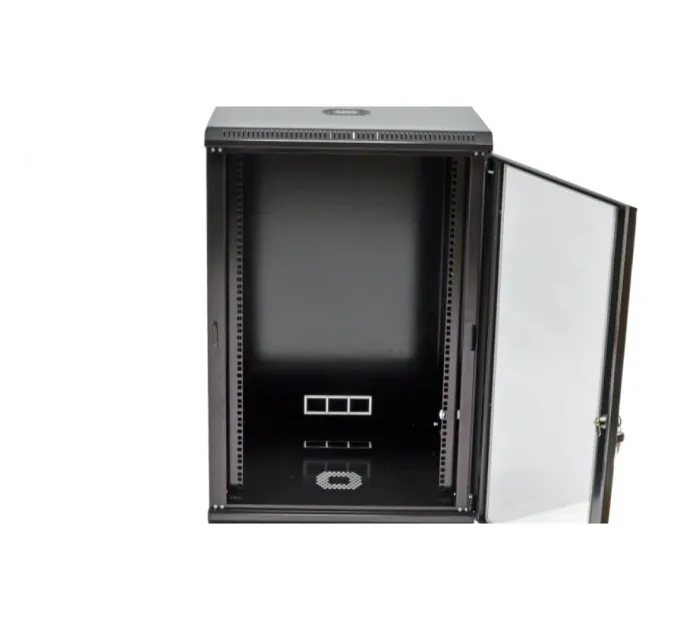 UA-MGSWL186B Шкаф 19"18U, 600x600x907мм (Ш*Г*В), эконом, акриловое стекло, черный