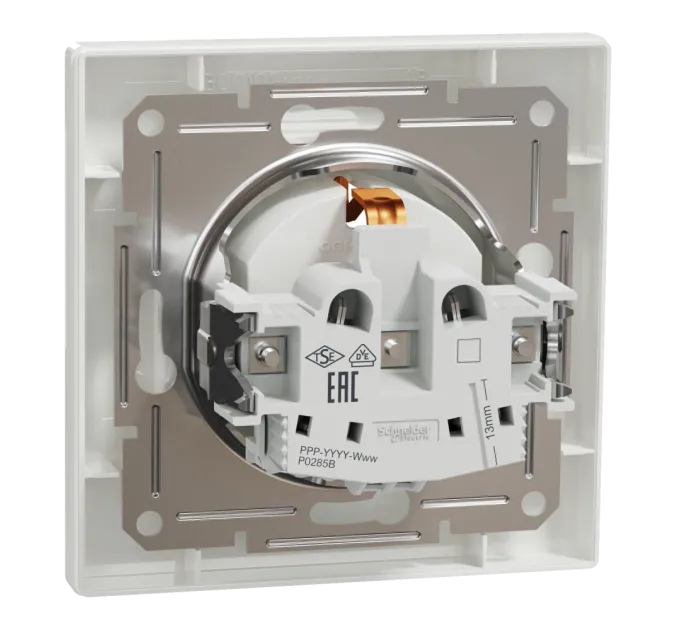 Schneider Electric ASFORA EPH2900121 Розетка одинарна із заземленням