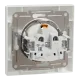 Schneider Electric ASFORA EPH2900121 Розетка одинарна із заземленням