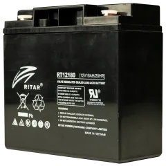 Ritar RT12180 18А•ч 12В Свинцово-кислотная аккумуляторная батарея