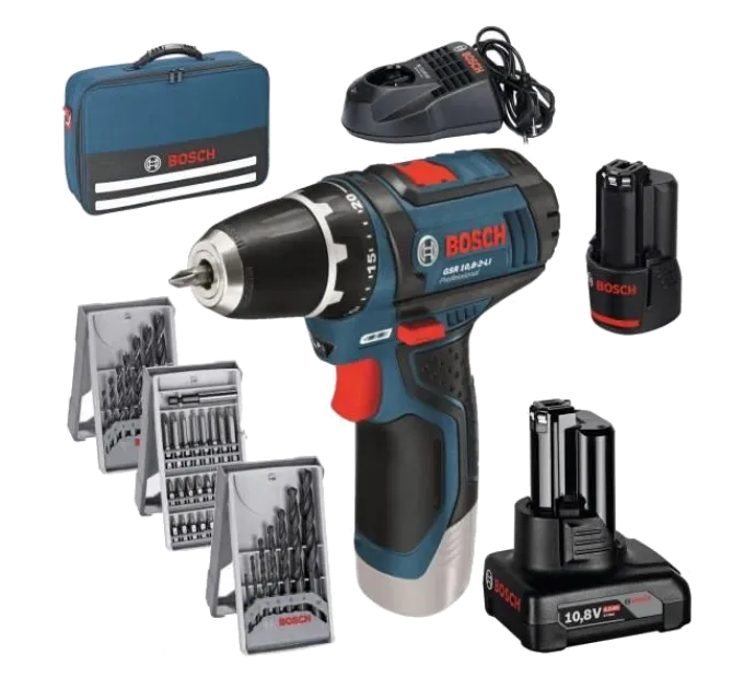 Bosch Professional GSR 12V-15 Аккумуляторная дрель-шуруповерт + набор бит|+ сверла(39 шт.) Bosch Professional GSR 12V-15 Аккумуляторная дрель-шуруповерт + набор бит|+ сверла(39 шт.)