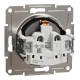 Schneider Electric EPH2900171 Asfora Розетка 220В антрацит, пластик, із заземленням, Schuko, без захисної кришки, без шторок, для врізного монтажу