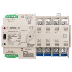 CUPRUM WR2 I-II 100А 4п АВР Переключатель с ручным переключением