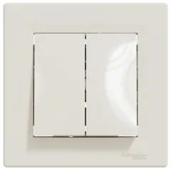 Schneider Electric Asfora EPH0300123 Выключатель двухклавишный самозажимной