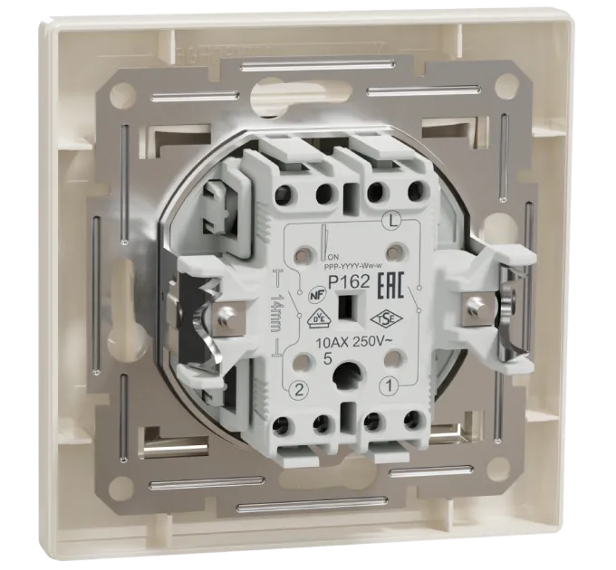Schneider Electric Asfora EPH0300123 Выключатель двухклавишный самозажимной
