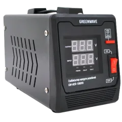 Green Wave Mauser 1000VA (700Вт) Стабілізатор напруги релейний 1xShuko, DC140-260V, AC220±8%, BOX