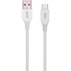 2E Type-C, Glow USB-A > USB-C Кабель заряджання/синхронізації 1м білий