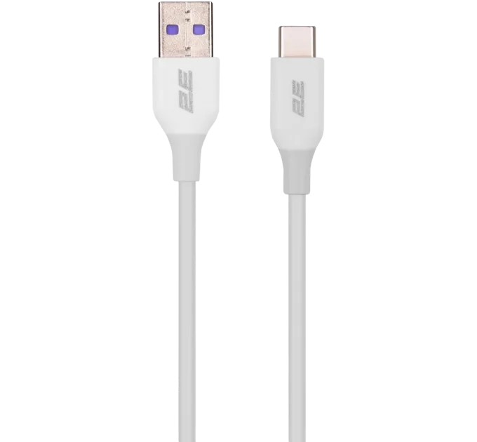 2E Type-C, Glow USB-A > USB-C Кабель зарядки/синхронизации 1м белый