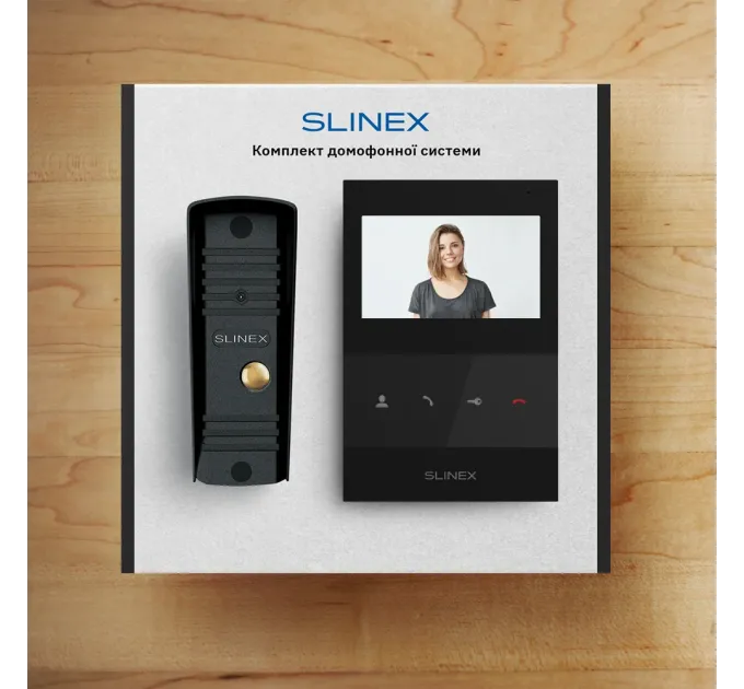 Slinex ML-16HD(Black)+SQ-04M(Black) Комплект видеовідомофона