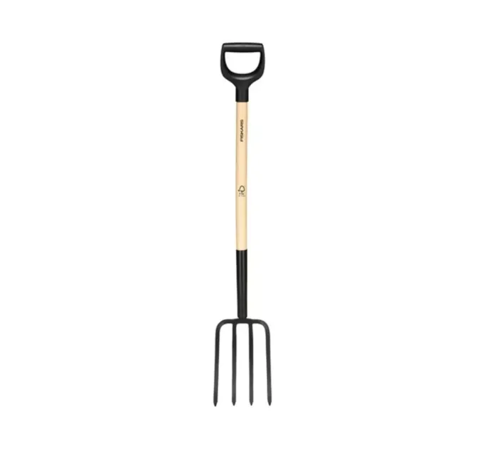 Fiskars-Solid™-1070676 Вилы садовые с деревянной ручкой Fiskars-Solid™-1070676 Вилы садовые с деревянной ручкой