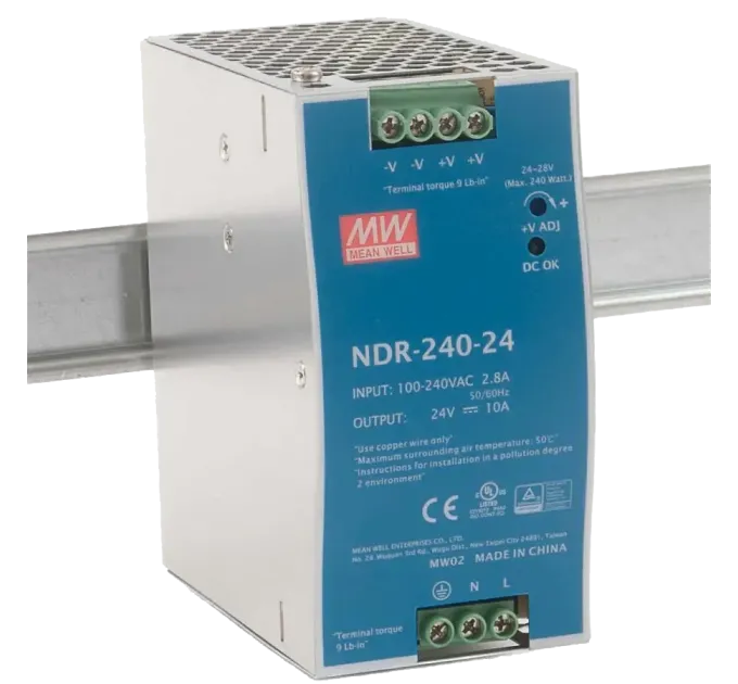 Mean Well NDR-240-24 24В 10А на Din-рейку Блок живлення