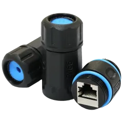 LW IP68 RJ45-RJ45 STP кат.6 Водонепроницаемый соединитель