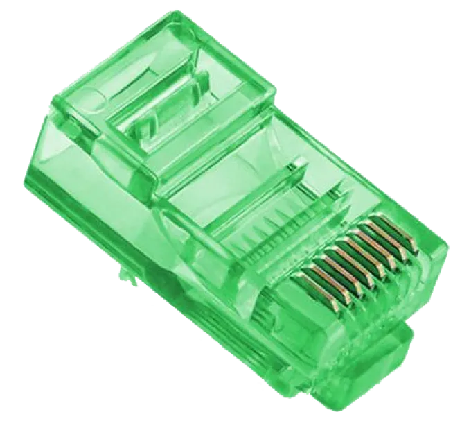 Merlion RJ-45 8P8C UTP Cat-5 Q100 Green Конектор (100 шт/уп.) Merlion RJ-45 8P8C UTP Cat-5 Q100 Green Конектор (100 шт/уп.)