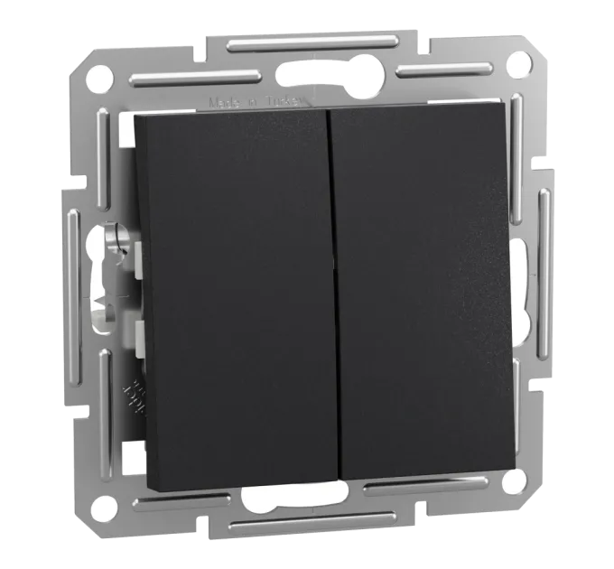 Schneider Electric Asfora EPH0600171 Переключатель двухклавишный Schneider Electric Asfora EPH0600171 Переключатель двухклавишный