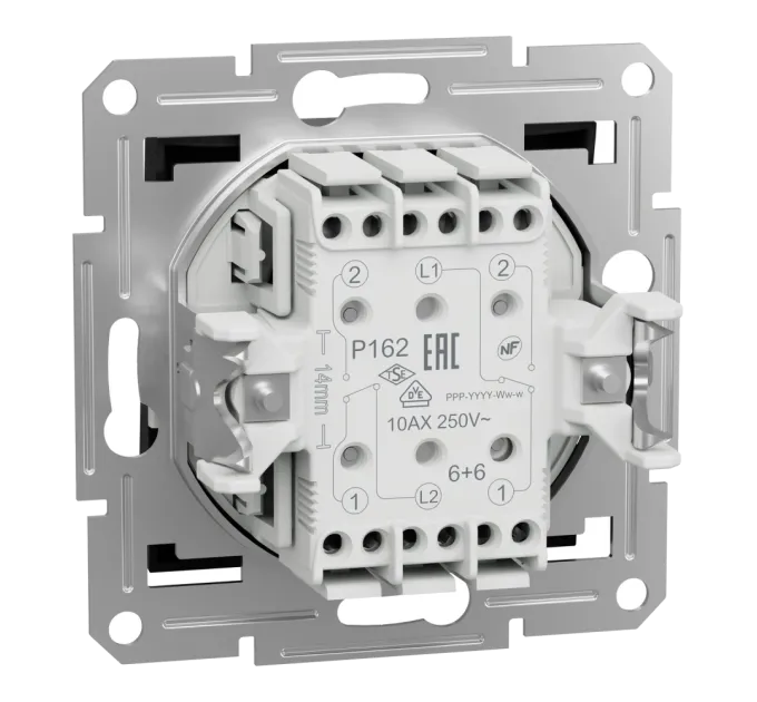 Schneider Electric Asfora EPH0600171 Переключатель двухклавишный