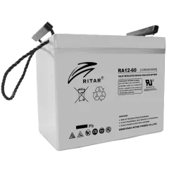 RITAR RA12-60 60A•ч 12В Свинцово-кислотная аккумуляторная батарея RITAR RA12-60 60A•ч 12В Свинцово-кислотная аккумуляторная батарея