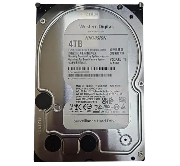 Western Digital WD42PURU-78 4Тб Жесткий диск внутренний Western Digital WD42PURU-78 4Тб Жесткий диск внутренний