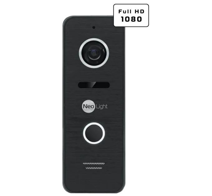 Neolight MEZZO Hybrid + PRIME FHD Black з кутком Комплект відеодомофону