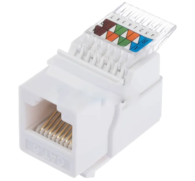 Hager Lumina WL9002 SLIM KeyStone RJ-45 UTP, Кат.5е Модуль Hager Lumina WL9002 SLIM KeyStone RJ-45 UTP, Кат.5е Модуль