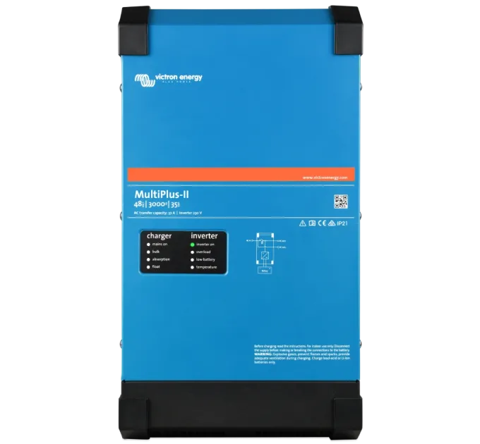 VictronEnergy MultiPlus-II 48/3000/35-32 однофазний чиста синусоїда Інвертор VictronEnergy MultiPlus-II 48/3000/35-32 однофазний чиста синусоїда Інвертор