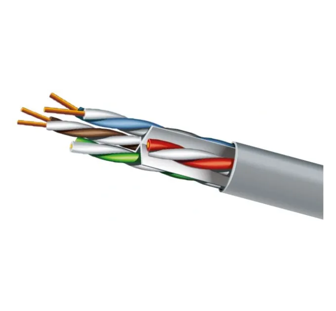 Cat.6 U/UTP 4х2х23 AWG (72569) бухта 305м. Кабель вита пара ЗЗКМ (UTP мідь внутрішній)