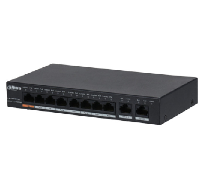 DH-PFS3010-8GT-96 8-портовый коммутатор с 8 РоЭ портами DH-PFS3010-8GT-96 8-портовый коммутатор с 8 РоЭ портами