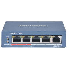 DS-3E0105P-E(B) 4-портовый неуправляемый POE коммутатор Hikvision DS-3E0105P-E(B) 4-портовый неуправляемый POE коммутатор Hikvision