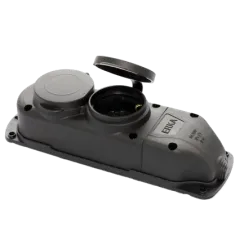 ERKA 6002 Колодка двойная с заглушкой 2*16 (каучук)