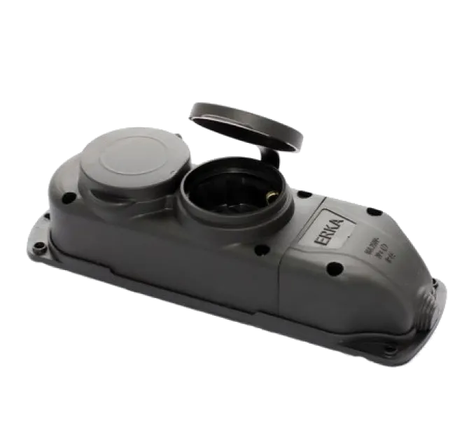 ERKA 6002 Колодка двойная с заглушкой 2*16 (каучук)