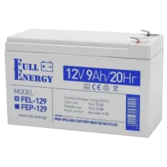 Full Energy FEL-129 9А•ч 12В гелевая Свинцово-кислотная аккумуляторная батарея Full Energy FEL-129 9А•ч 12В гелевая Свинцово-кислотная аккумуляторная батарея