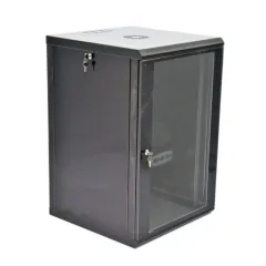 UA-MGSWL186B Шкаф 19"18U, 600x600x907мм (Ш*Г*В), эконом, акриловое стекло, черный