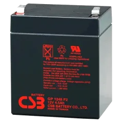 CSB GP1245F2 12В 4.5А•ч Аккумуляторная батарея CSB GP1245F2 12В 4.5А•ч Аккумуляторная батарея