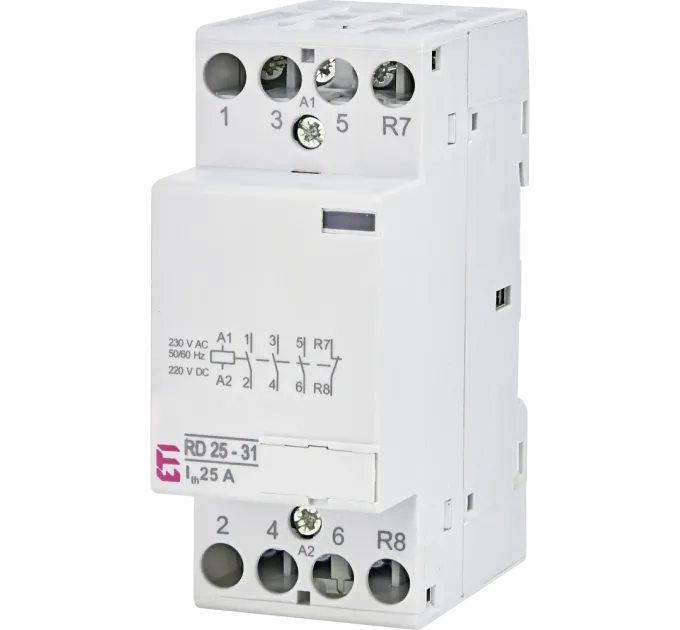 ETI RA 25-31 230V AC Контактор модульный ETI RA 25-31 230V AC Контактор модульный