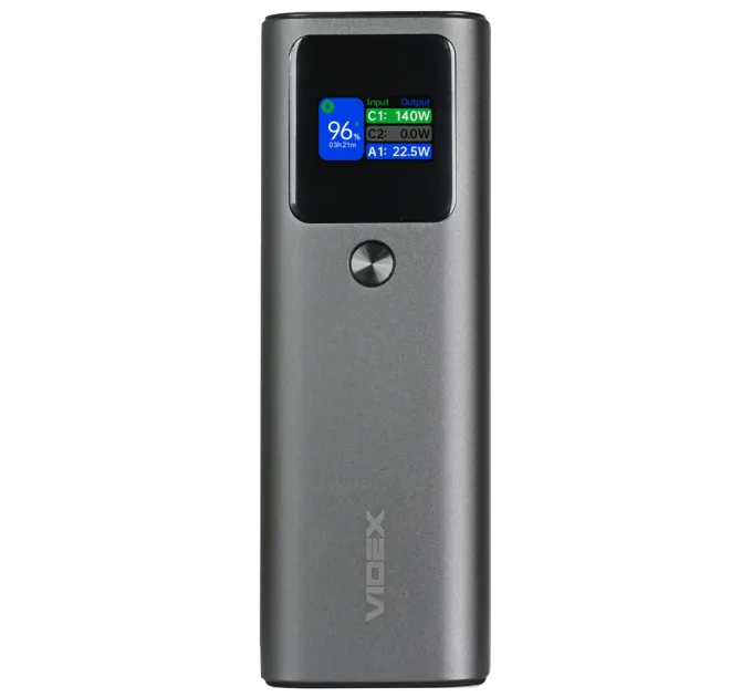 VIDEX VPB-316 PD140Вт 30000мА•ч Повербанк VIDEX VPB-316 PD140Вт 30000мА•ч Повербанк
