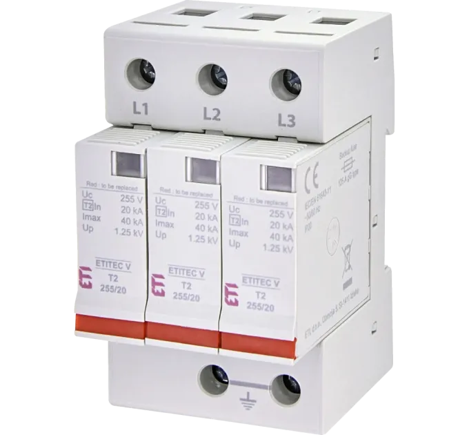 ETI TEC V T2 255/20 (3+0) Ограничитель перенапряжения ETI TEC V T2 255/20 (3+0) Ограничитель перенапряжения
