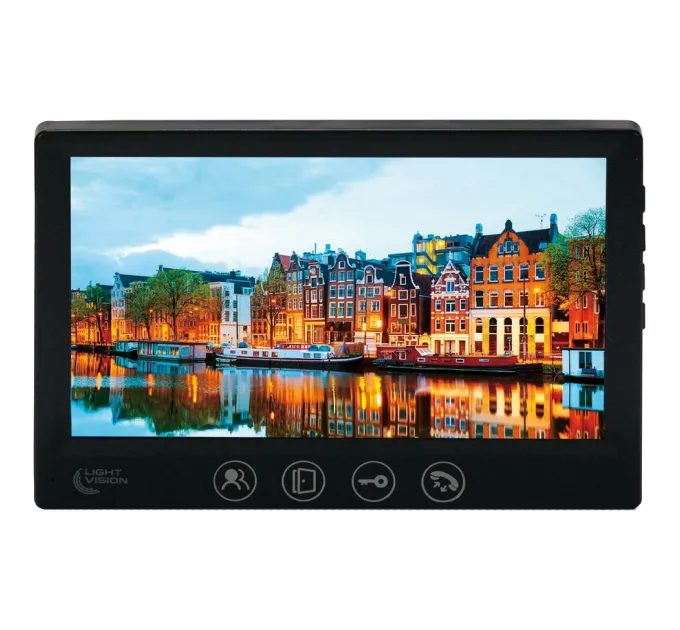 Light Vision AMSTERDAM FHD BLACK Видеодомофон