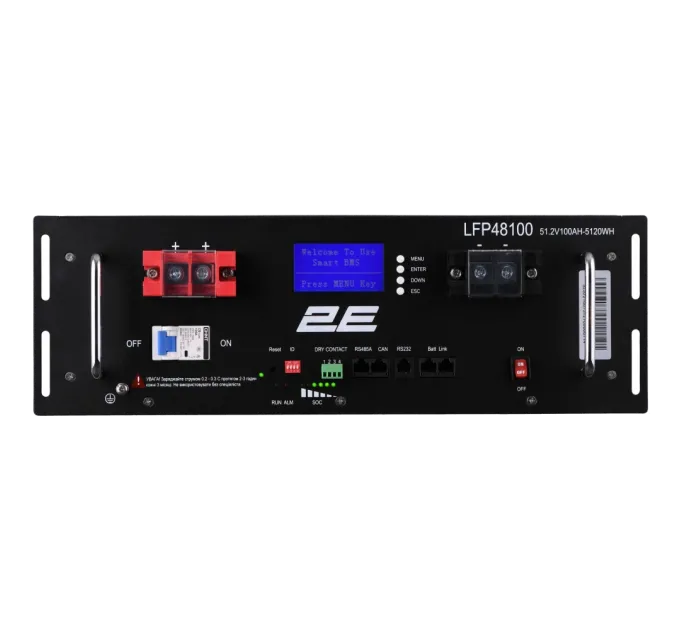 2E LFP48 100А•час 19" LCD 16S Литиевая аккумуляторная батарея