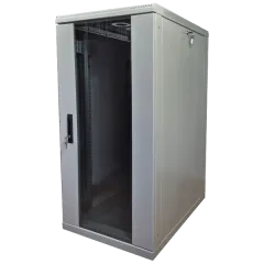 EServer 24U-600х600, скло, сіра Шафа підлогова