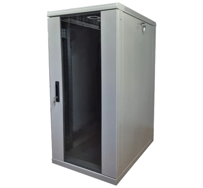 EServer 24U-600х600, стекло, серый Шкаф напольный EServer 24U-600х600, стекло, серый Шкаф напольный