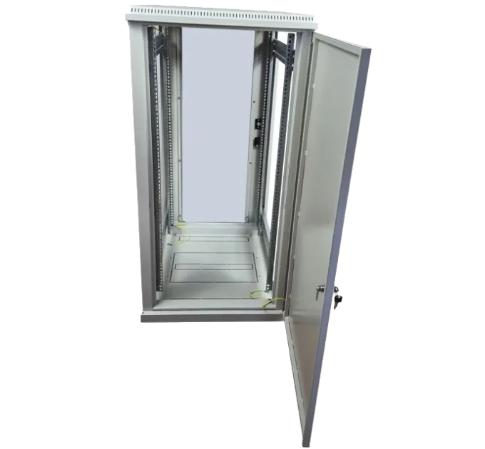 EServer 24U-600х600, стекло, серый Шкаф напольный