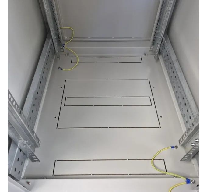 EServer 24U-600х600, стекло, серый Шкаф напольный