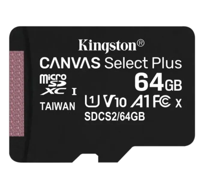 Kingston microSDXC 64GB (SDCS2/64GBSP) Карта памяти