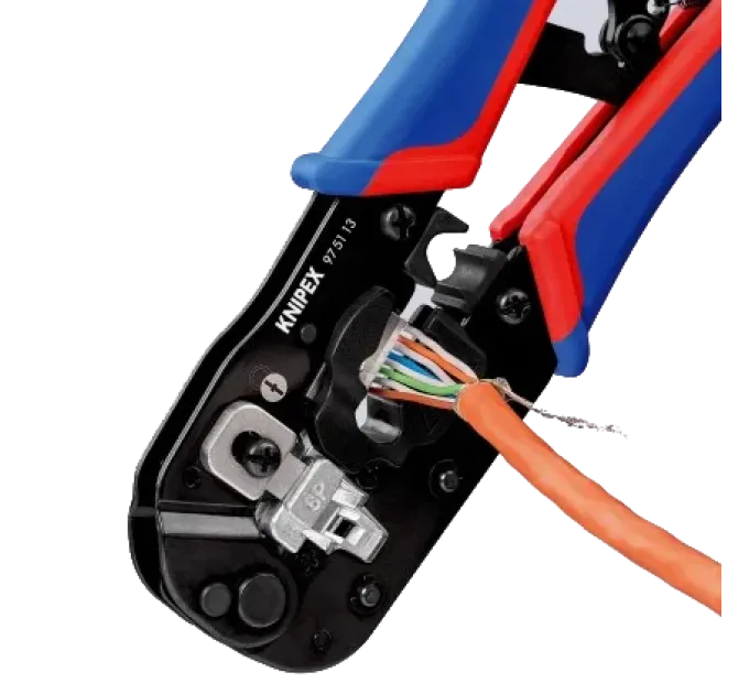 KNIPEX 97 51 13 Western RJ45 Прес-кліщі для штекерів