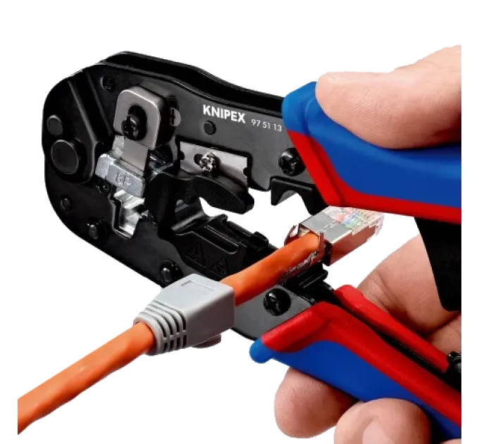 KNIPEX 97 51 13 Western RJ45 Прес-кліщі для штекерів