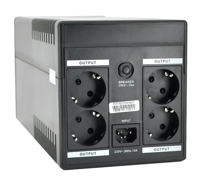 Ritar Proxima-D RTP1000 600Вт AVR 4xSCHUKO Джерело безперебійного живлення