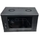 EServer 6U 600х500х370 скло, чорна Шафа