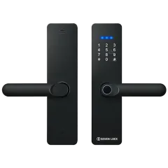SEVEN LOCK SL-7740BF black (врезная часть 5050) Умный дверной биометрический замок